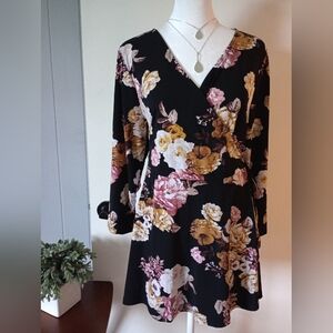 Torrid Floral Wrap Top Size 2X